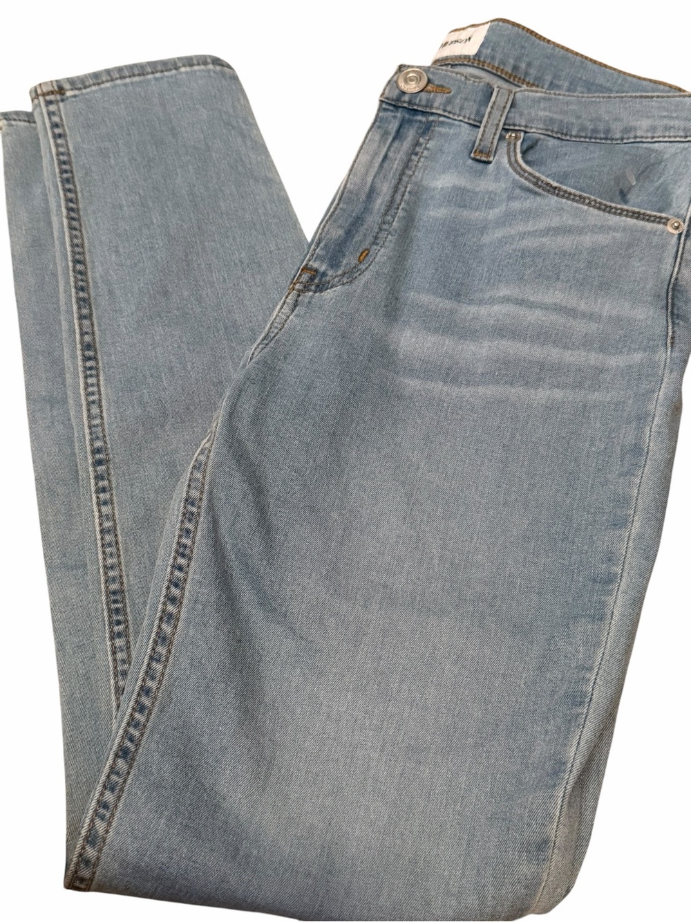 Hudson Jeans High Rise Skinny Ankle Jeans “Blair” in Light Blue